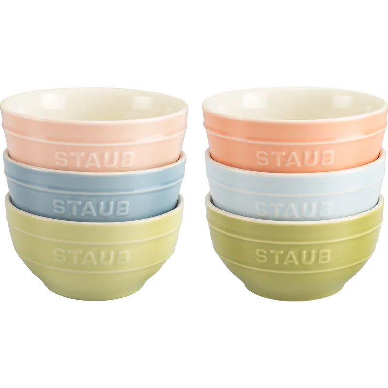 Staub Macaron skålset i keramik 12 cm, 6 delar