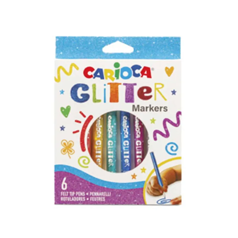Carioca Plus Glitterpennor 8-Pack