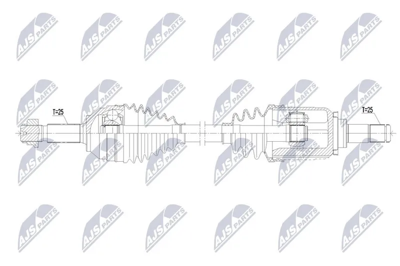 Drivaxel NTY NPW-MG-000