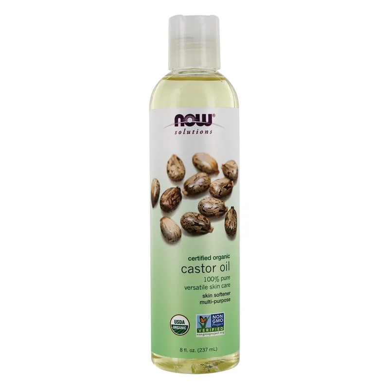 Now Foods – Ricinolja, Ekologisk, 237 ml