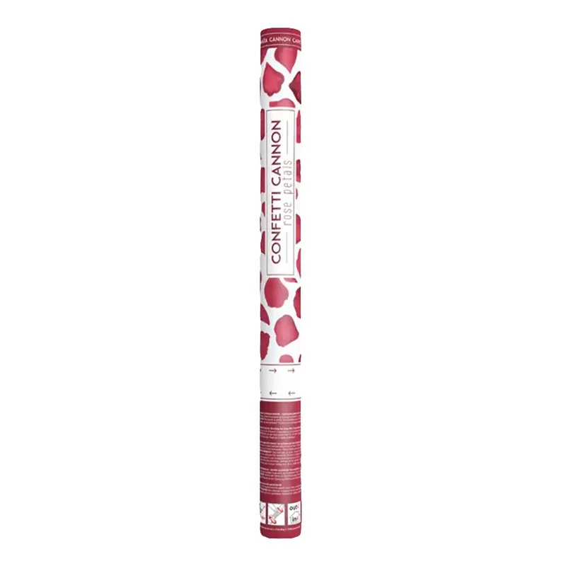 Konfettikanon Rosenblad Röd - 60 cm