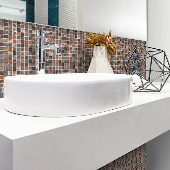 Kristalmosaik Arredo Blank Exclusive Stone Autumn Röd 1,5×1,5 cm