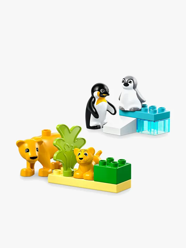 LEGO – DUPLO Town – Vilda djurfamiljer: Pingviner och lejon (10442)
