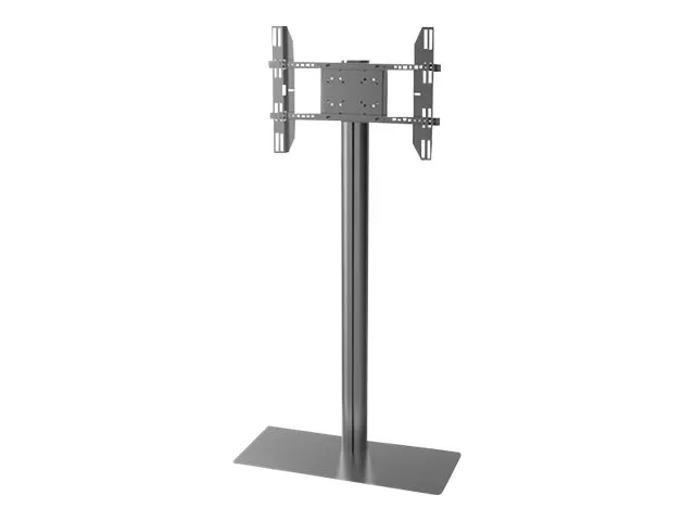 Multibrackets M Display Stand 180 Single Black w. Floorbase - Max 50 kg - recommended for 63″