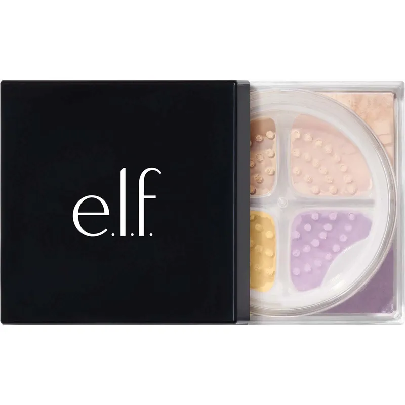 e.l.f. Set it Bright Powder Quad Medium-Tan