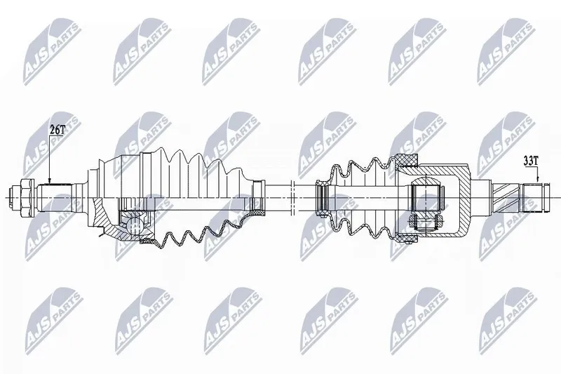Drivaxel NTY NPW-BM-155
