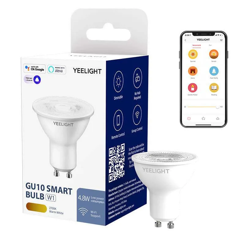 GU10 Smart LED-lampa W1 Dimbar