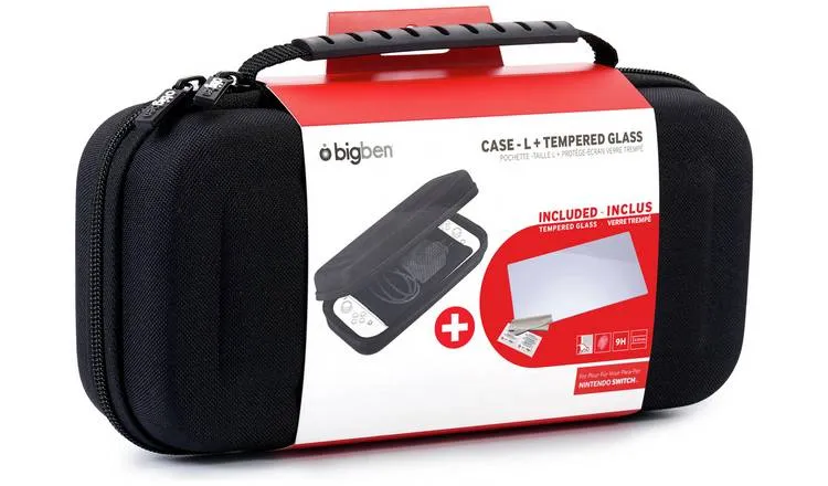 Nintendo Switch Big Ben Protection Kit (Case – L + Tempered Glass)