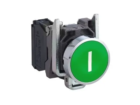 Schneider Electric Harmony pushbutton complete with spring return and flat push