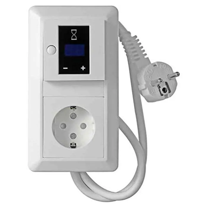 Elko EKO07087 Timerkit med timer, jordat 1-vägs uttag och sladd
