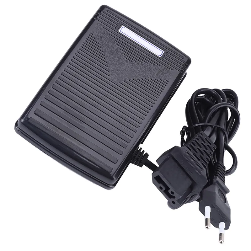Fotkontrollpedal för hemmasymaskin med nätsladd EU PLUG vit