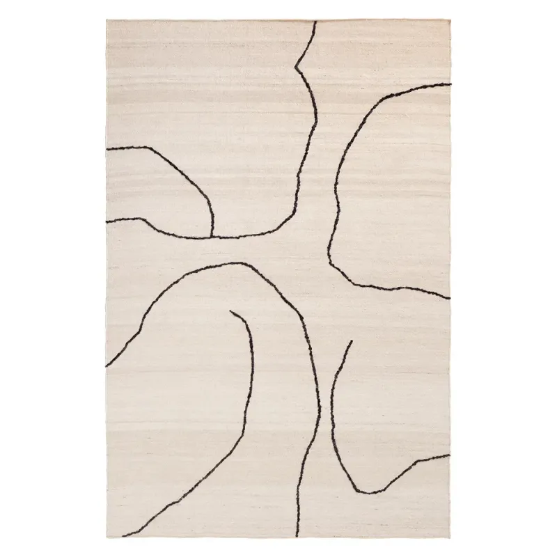 Ferm Living, Handvävd Matta i Jute Gesso Off-White 170×240 cm