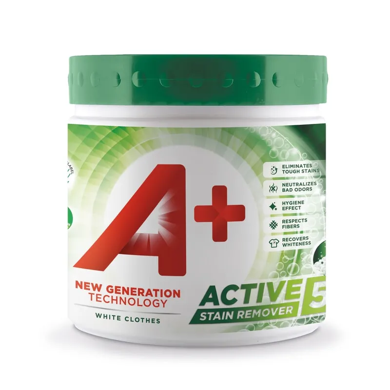 Köp 2 få 20% | Aplus A+ Active5 White Fläckborttagning Pulver 465 g