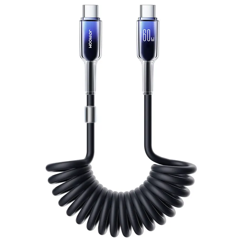 Joyroom S-A43 USB-C – Lightning 30W Kabel 1.5m Spiral Crystal Clear