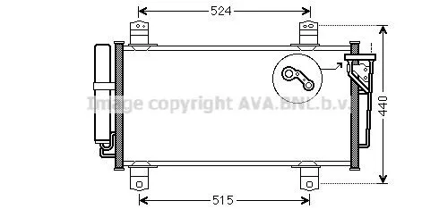 Kondensor, klimatanläggning AVA COOLING SYSTEMS MZA5231D