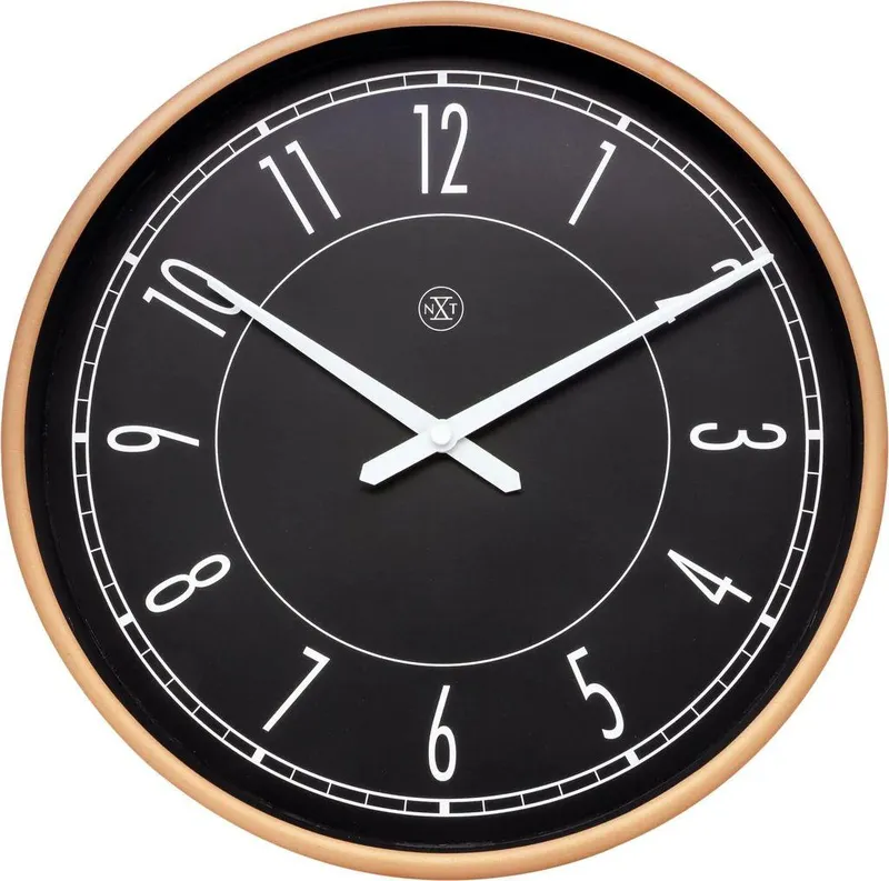 Klocka NEXTIME 7331. VÄGGKLOCKA, Färg svart. Unisex.