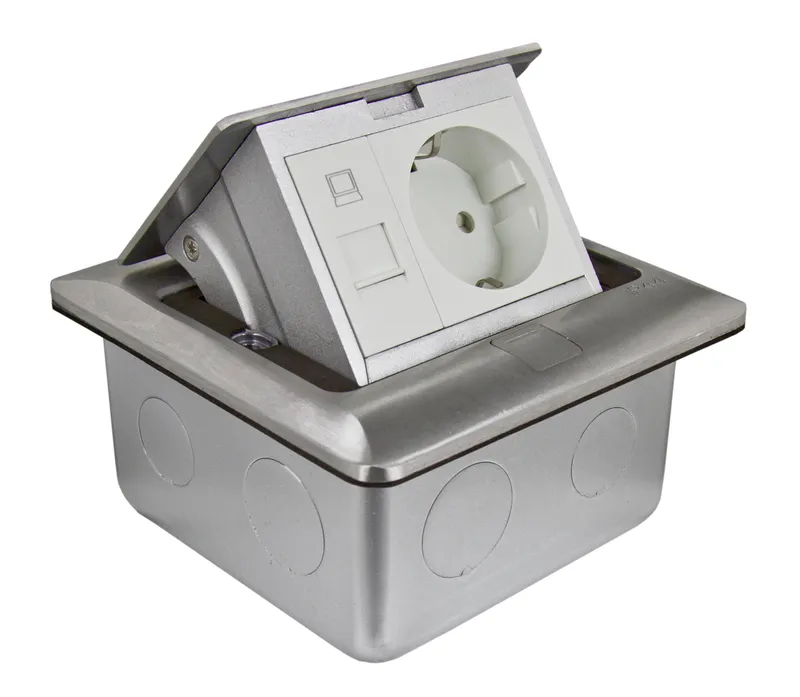 Schneider Electric Unica System+ Golvbox 1 uttag, jordat #8307