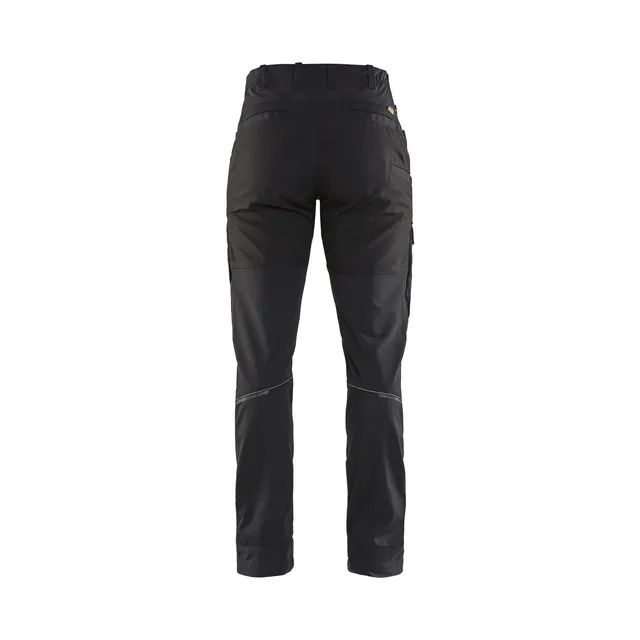 SERVICEBYXA MED STRETCH DAM 7166 1845 SVART/VARSELGUL C44 | Beijerbygg Byggmaterial