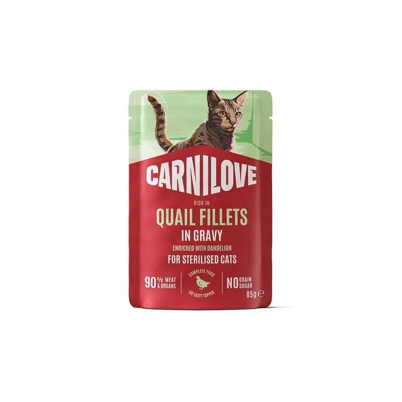 Carnilove Cat Adult Sterilized Quail with Dandelion Våtfoder till Katt 85 g