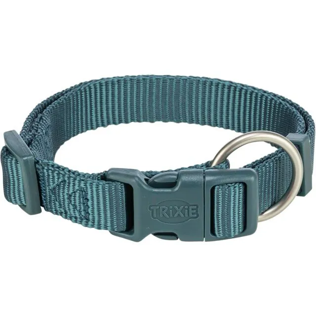 Premium halsband för Hund - S-M / Petrol