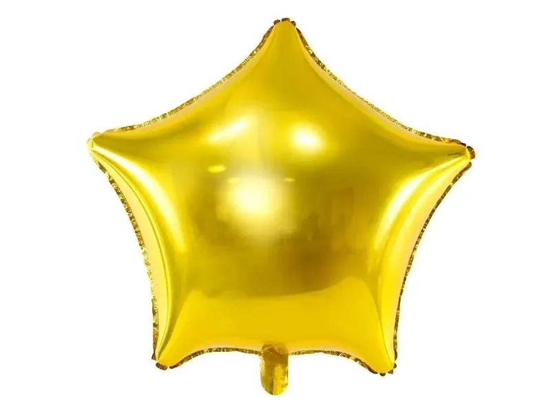Stjärnformad guldballong 48 cm – Festdekoration