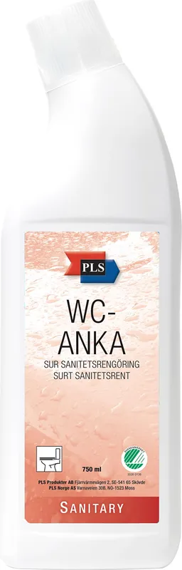 Sanitetsrent WC PLS WC-rent - 750ml ph=2 med svanhals Svanen