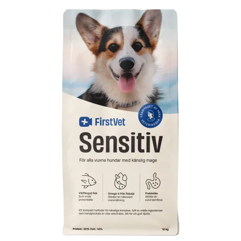 FirstVet Sensitiv - för alla vuxna hundar med känslig mage - 3 kg