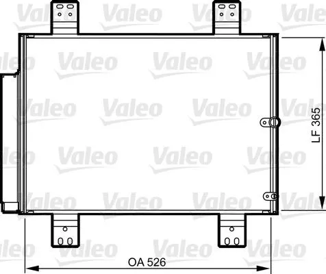 Kondensor, klimatanläggning VALEO 814206