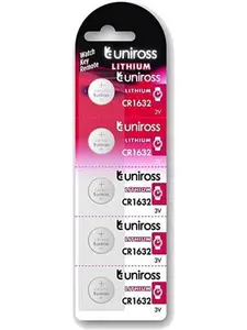 UNiROSS Lithium Button CR1632 - 5-pack