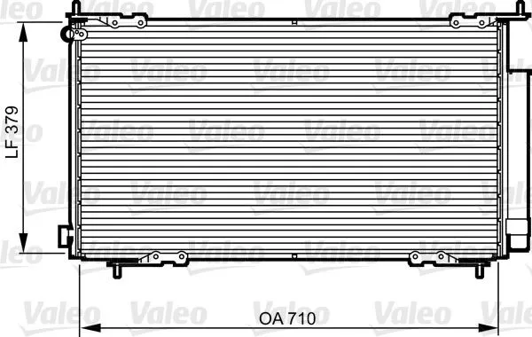 Kondensor, klimatanläggning VALEO 814225