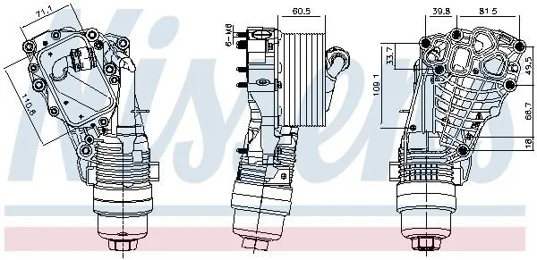 Oljekylare NISSENS 91399