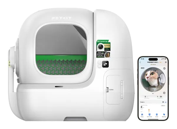 Petkit Automatisk kattlåda | Purobot Max Pro 2 | Vit