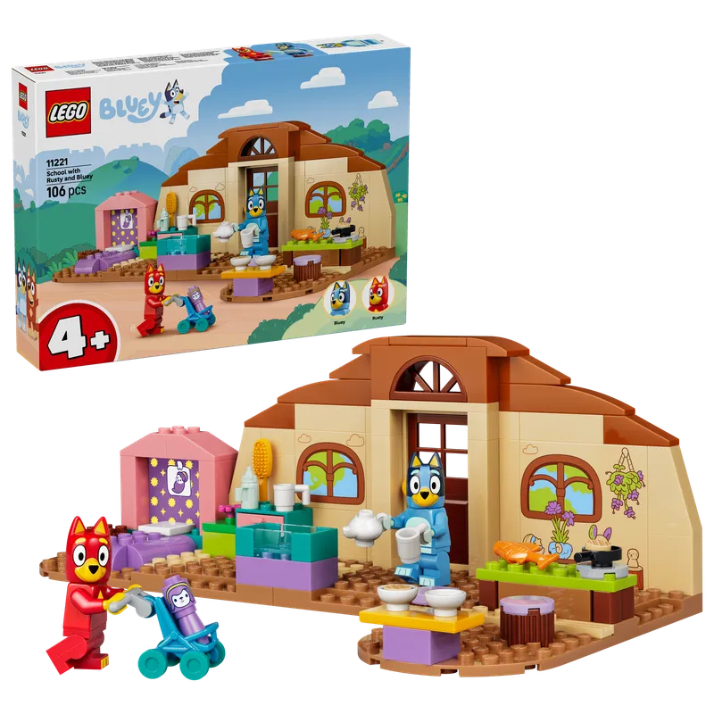 Skolan med Rusty och Bluey LEGO® Bluey (11221)