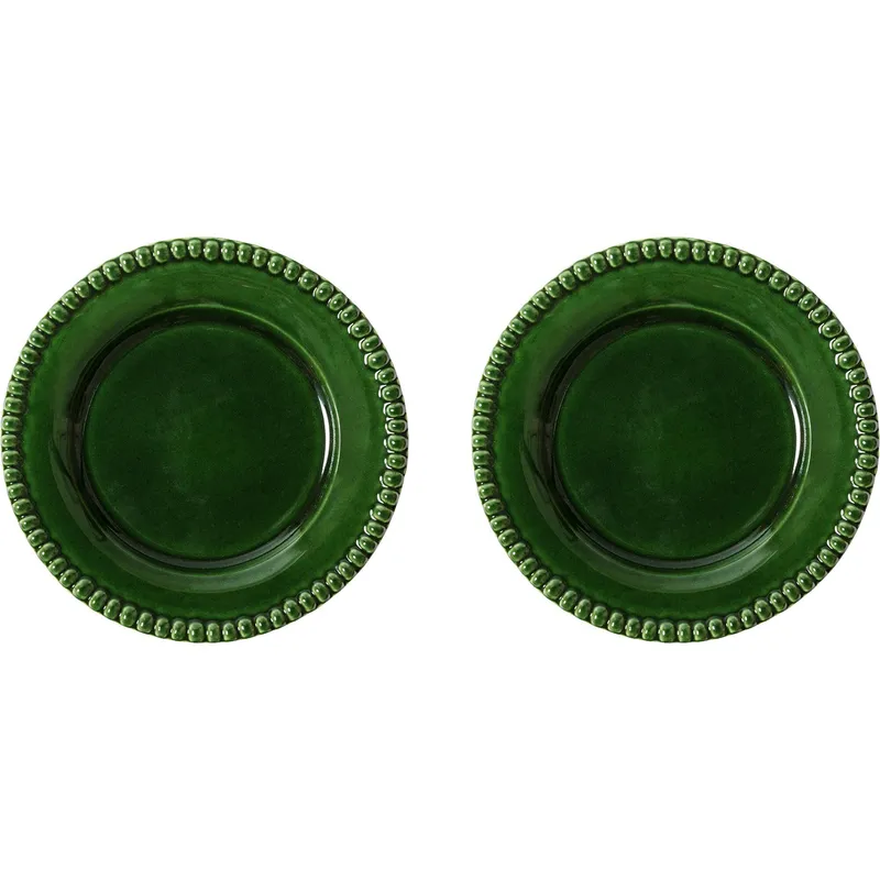 PotteryJo Daria assiett Ø18 cm 2-pack Moss