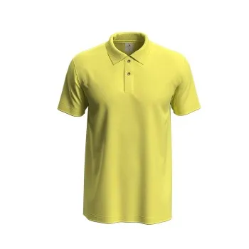 Stedman Polo Men Gul bomull X-Large Herr