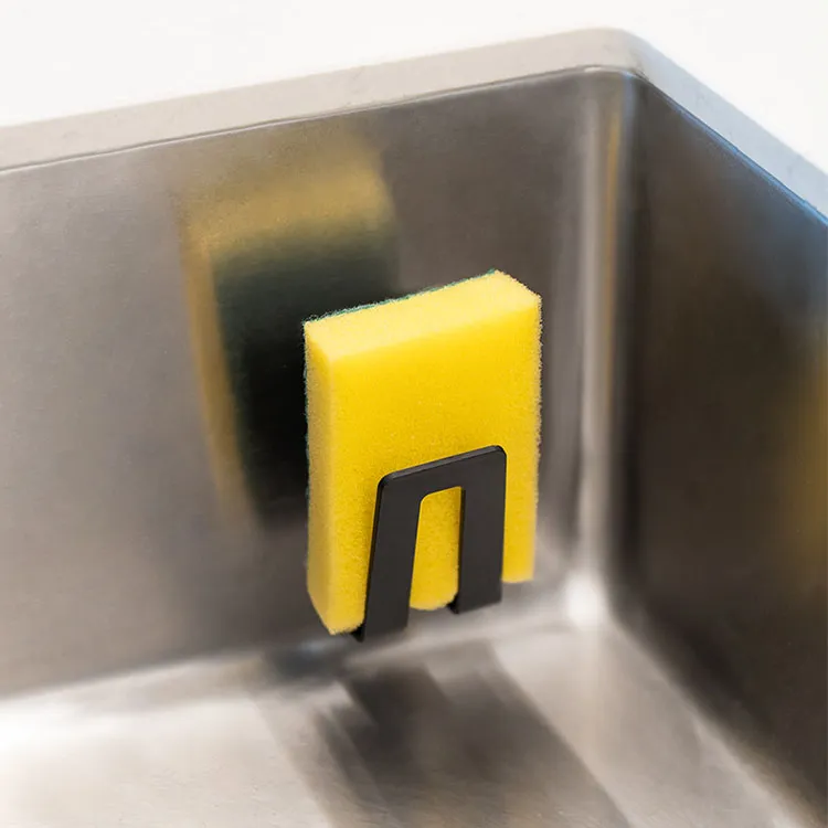 Happy Sinks Magnetisk Svamphållare för Diskbänk - Biokomposit - Enkel Självhäftande Montering