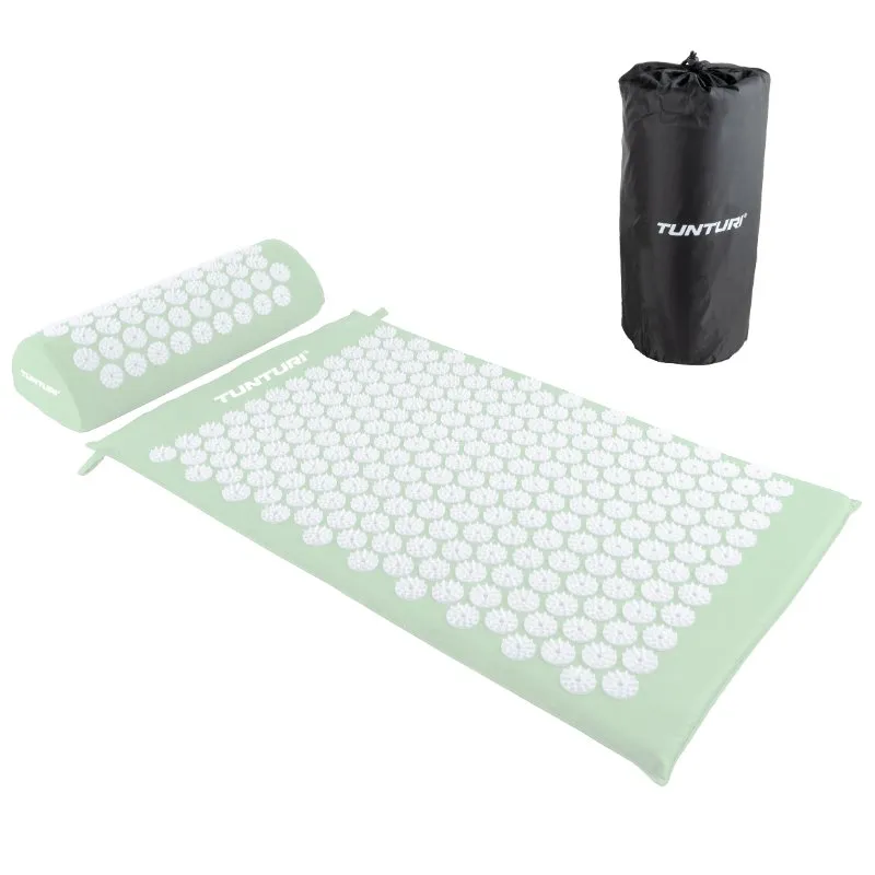 Tunturi Acupressure Mat And Pillow (Mint)