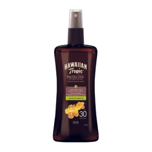 Hawaiian Tropic Glowing Protection Dry Spray Oil Mist SPF30 200 ml