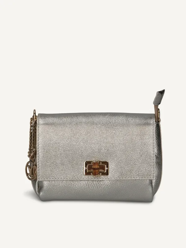 CAPRICE Handbag, silver, made of Leather without heel, Size 1 (#5701)