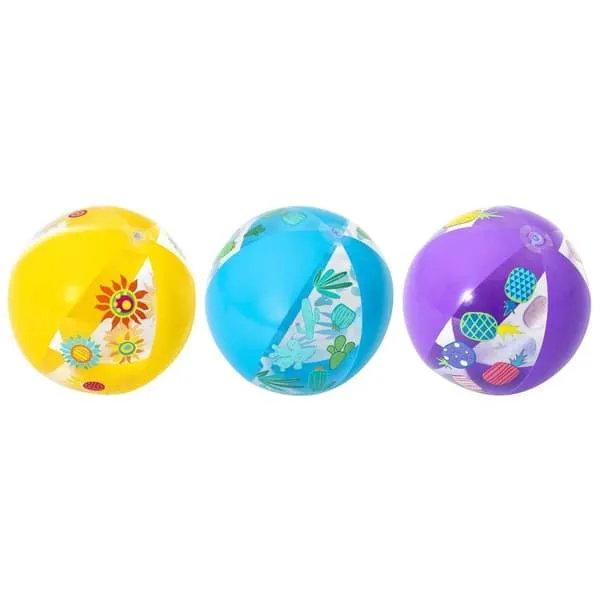 Bestway strandboll 51 cm / uppblåsbar badboll för pool och strand / färgglad strandboll
