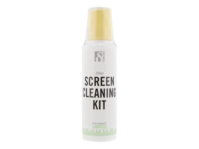 Deltaco Rengöring Kit Display, Micro Fiber Servett, 250ml