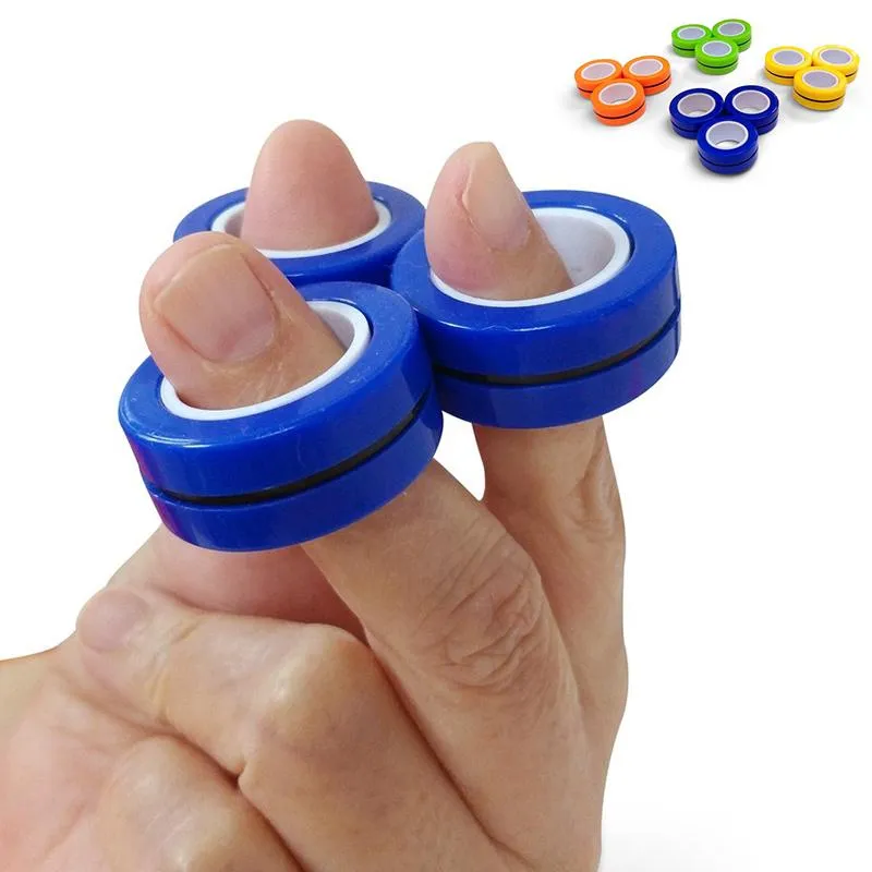 3-Pack – Magnetiska Ringar / Fidget Toys – Magnetkulor