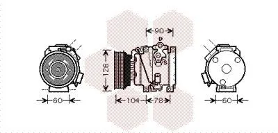 AC-kompressor VAN WEZEL 5300K449