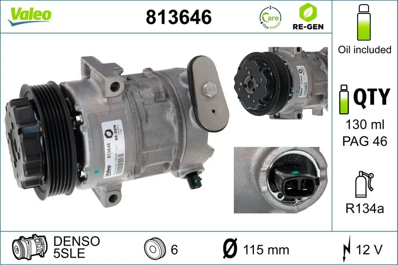 AC-kompressor VALEO 813646