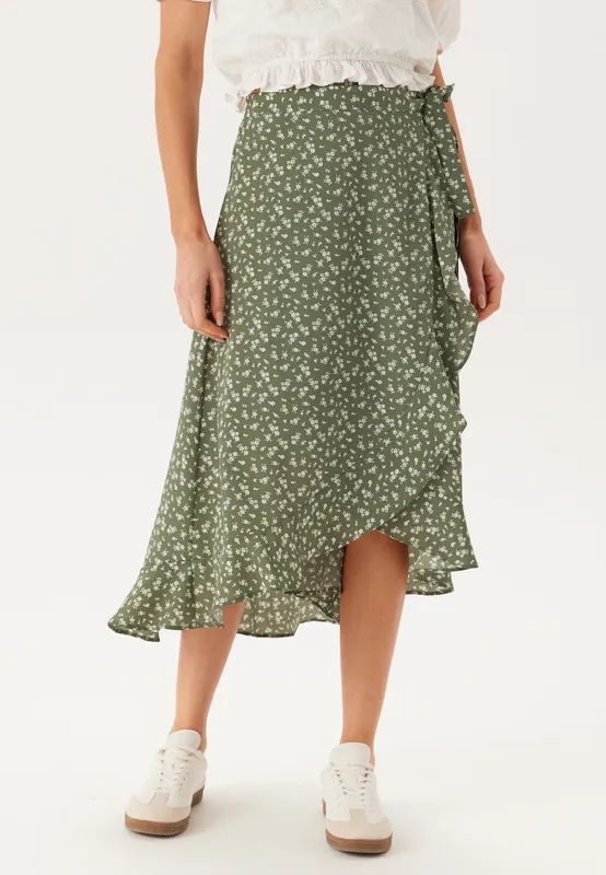 Midi Wrap Skirt (#7379)
