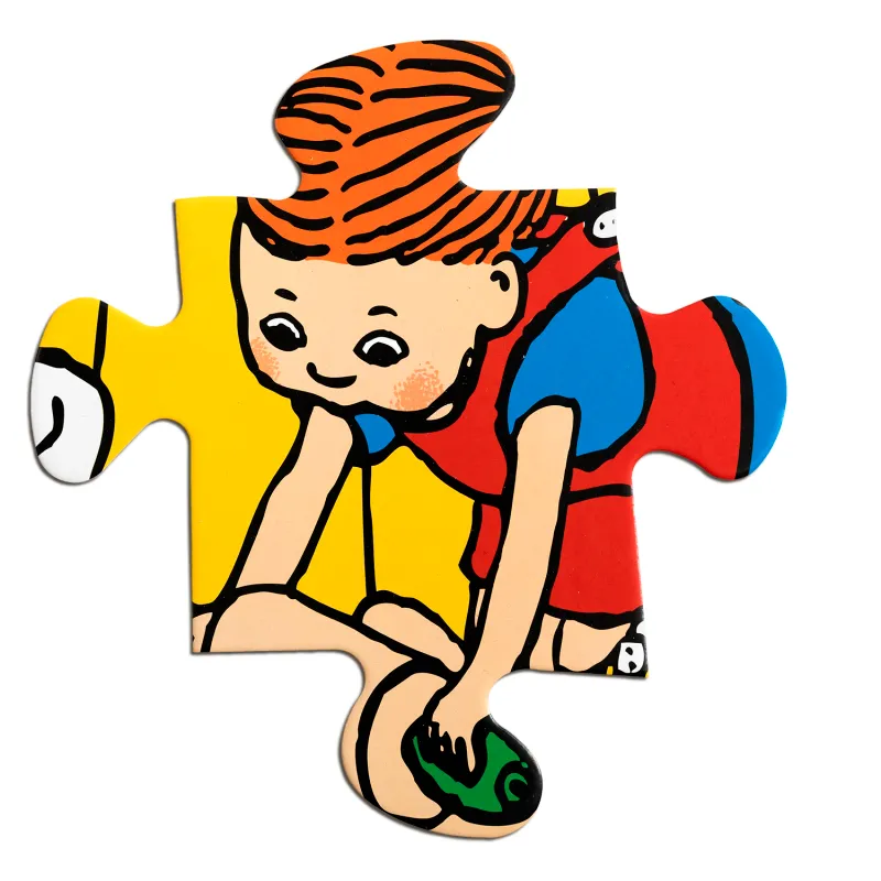 Lundby Pippi gulvpuslespil i træ 24 brikker 2D Pussel
