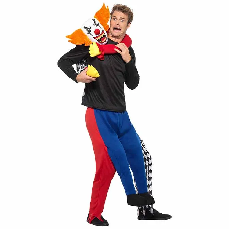 Piggyback Kidnappande Clown Maskeraddräkt – Onesize