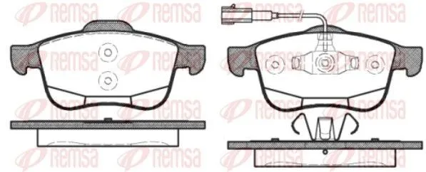 Bromsbelägg REMSA 1183.12