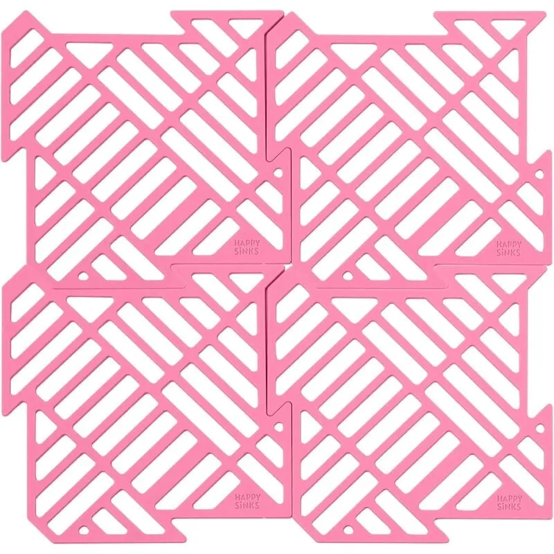 HAPPY SiNKS Happy Sinks Sink Mat Set Garden Rose 4 st