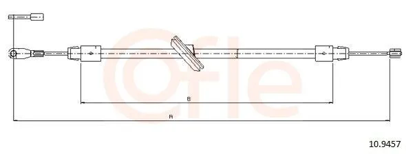 Handbromsvajer COFLE 10.9457